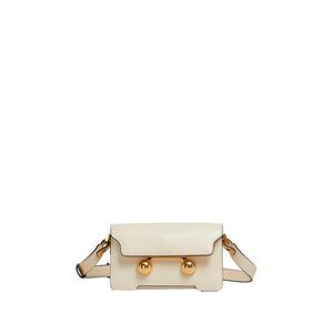 MARNI Trunk Shoulder Bag with Gold Sphere Closure Women WHITE Shoulder Bags